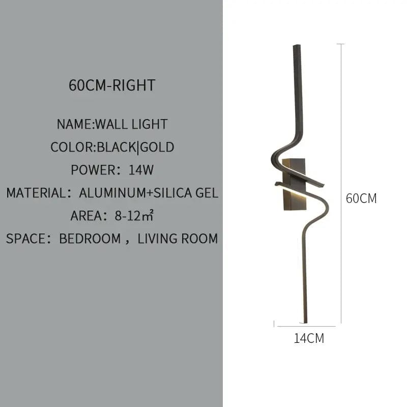 Applique murale design 60cm / Chaud et chaleureux (2700-3500K)