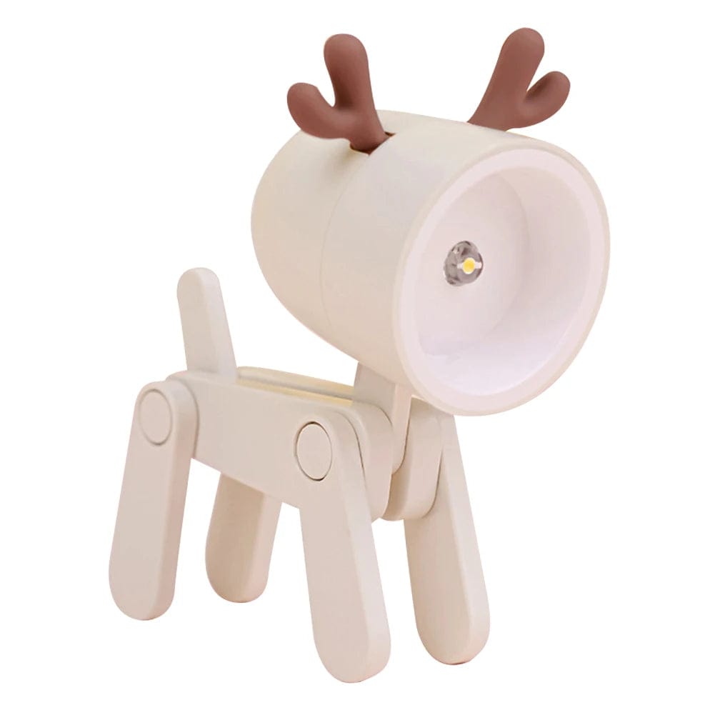 Lampe de chevet animaux Cerf blanc A