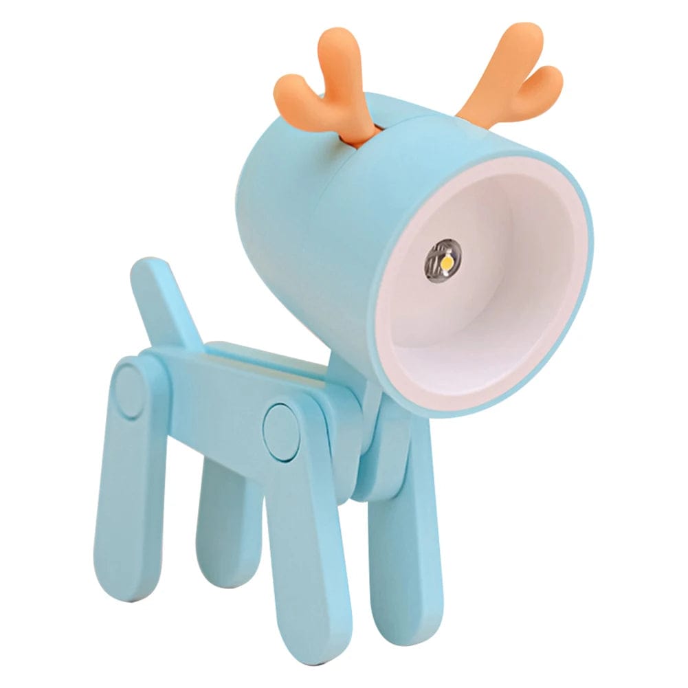 Lampe de chevet animaux Cerf bleu A