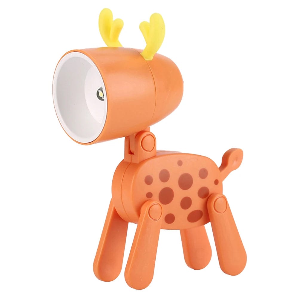 Lampe de chevet animaux Cerf orange A