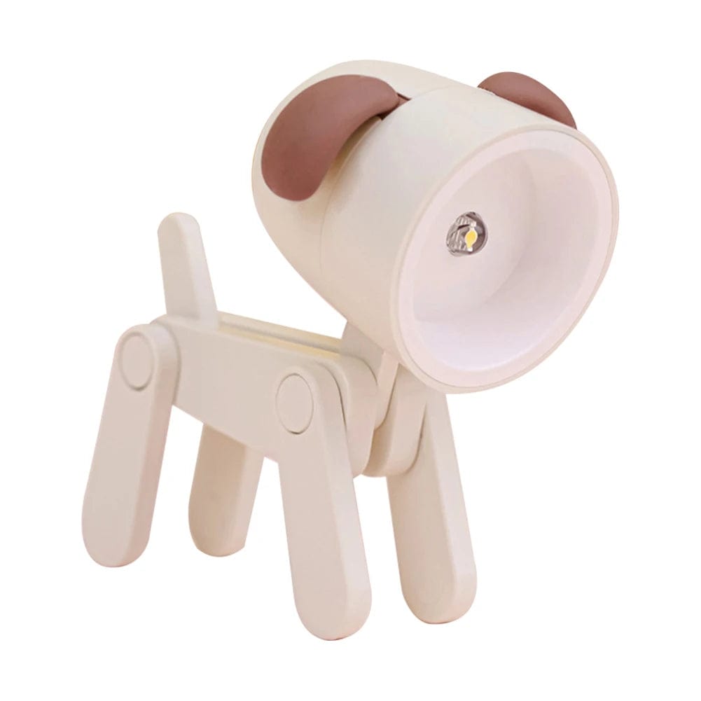 Lampe de chevet animaux Chien blanc B