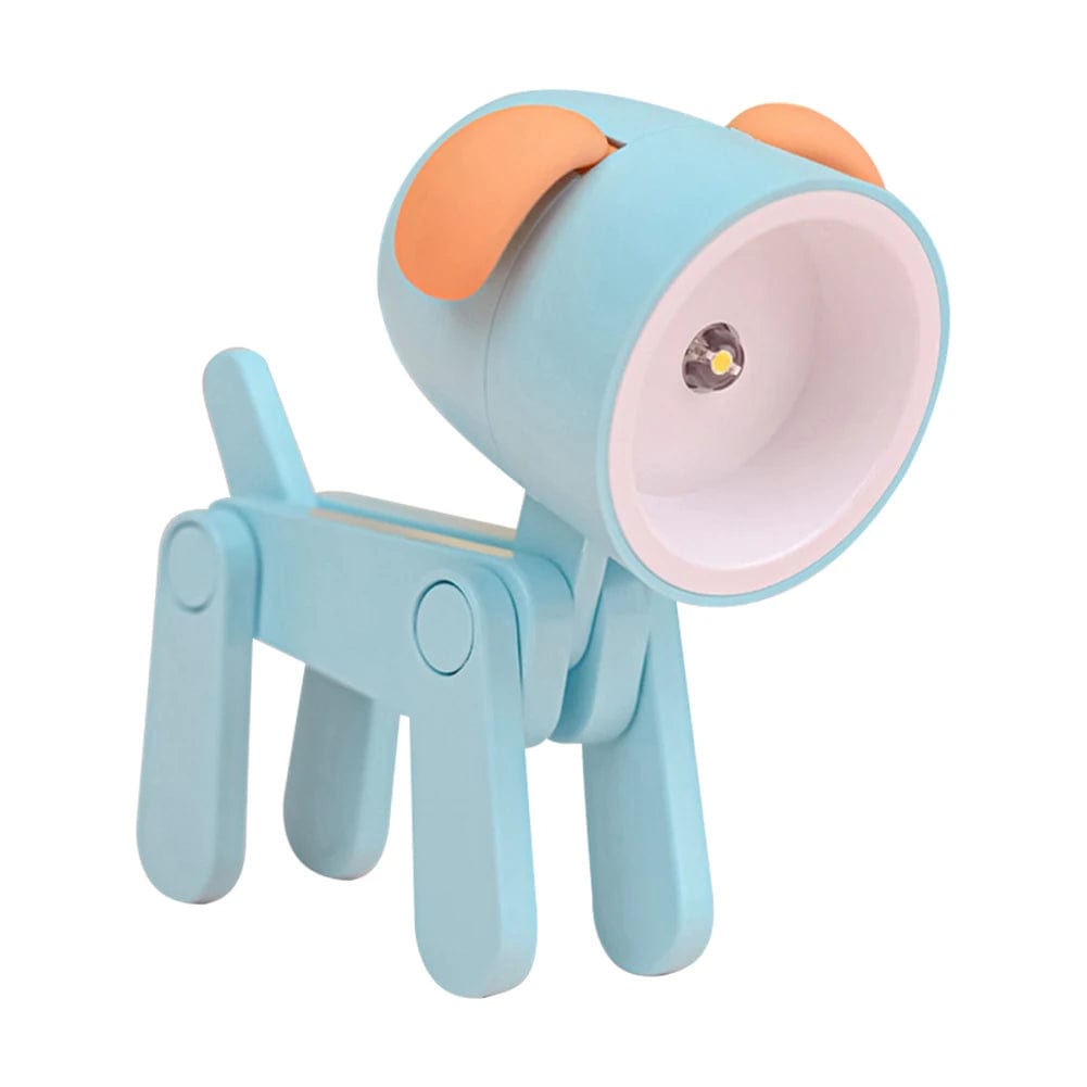 Lampe de chevet animaux Chien bleu B