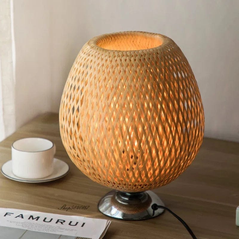 Lampe de chevet bambou