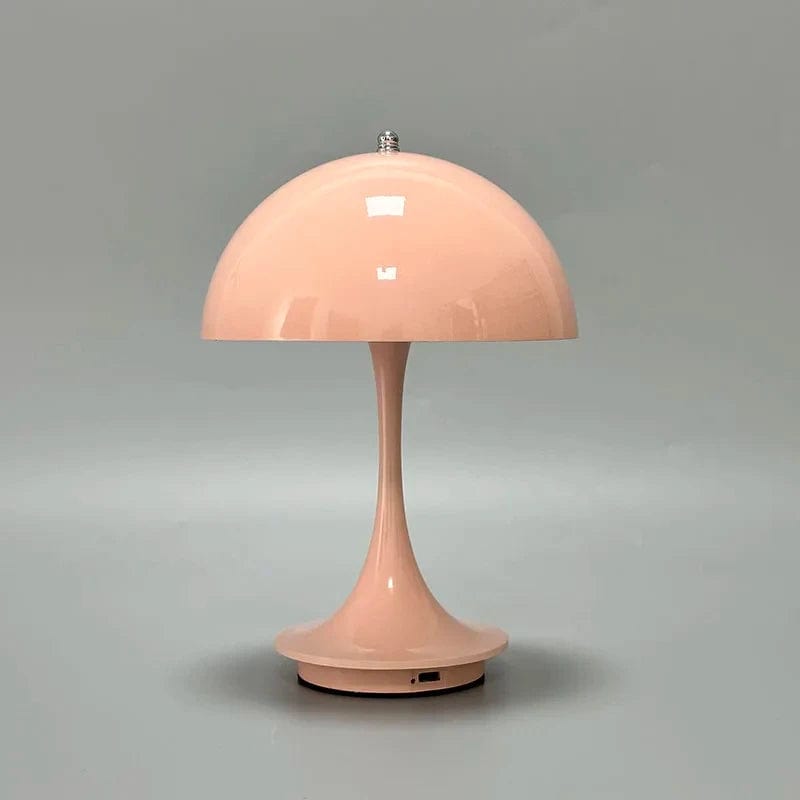 Lampe de chevet champignon vintage Bleu