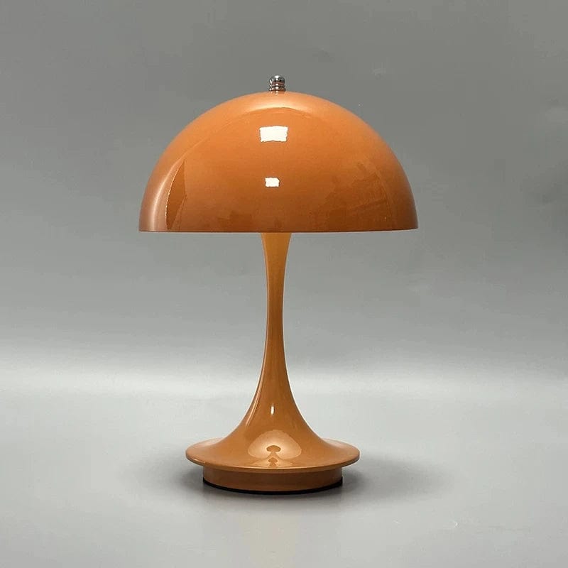 Lampe de chevet champignon vintage Jaune