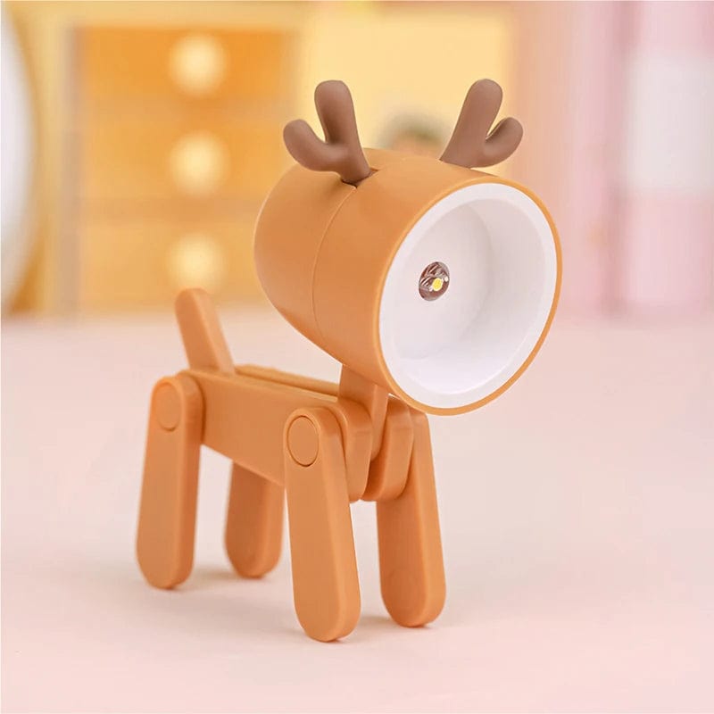 Lampe de chevet chiot Brown Deer