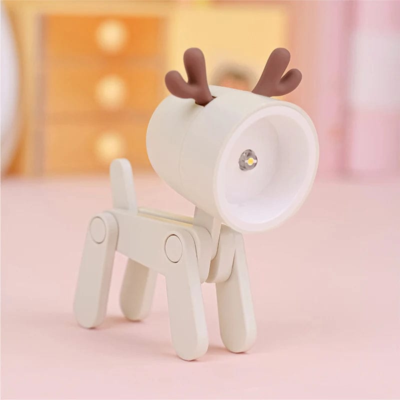 Lampe de chevet chiot White Deer