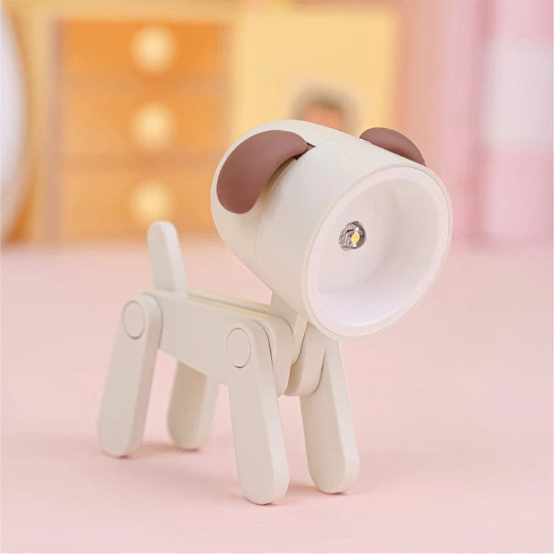 Lampe de chevet chiot White Dog