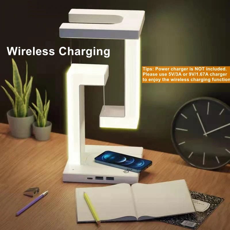 Lampe de chevet design avec chargeur sans fil