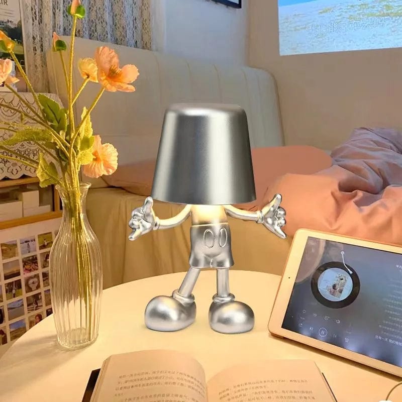 Lampe de chevet design bonhomme