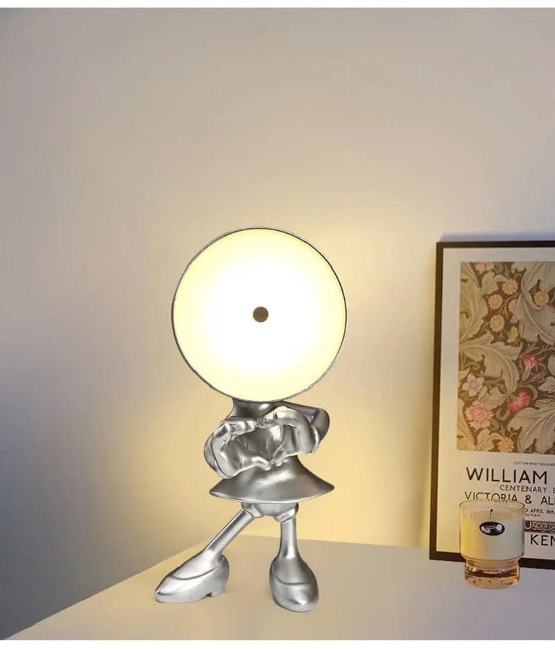 Lampe de chevet design bonhomme