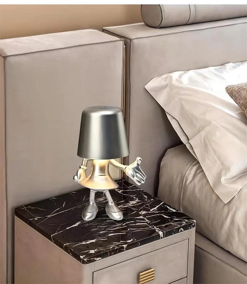 Lampe de chevet design bonhomme