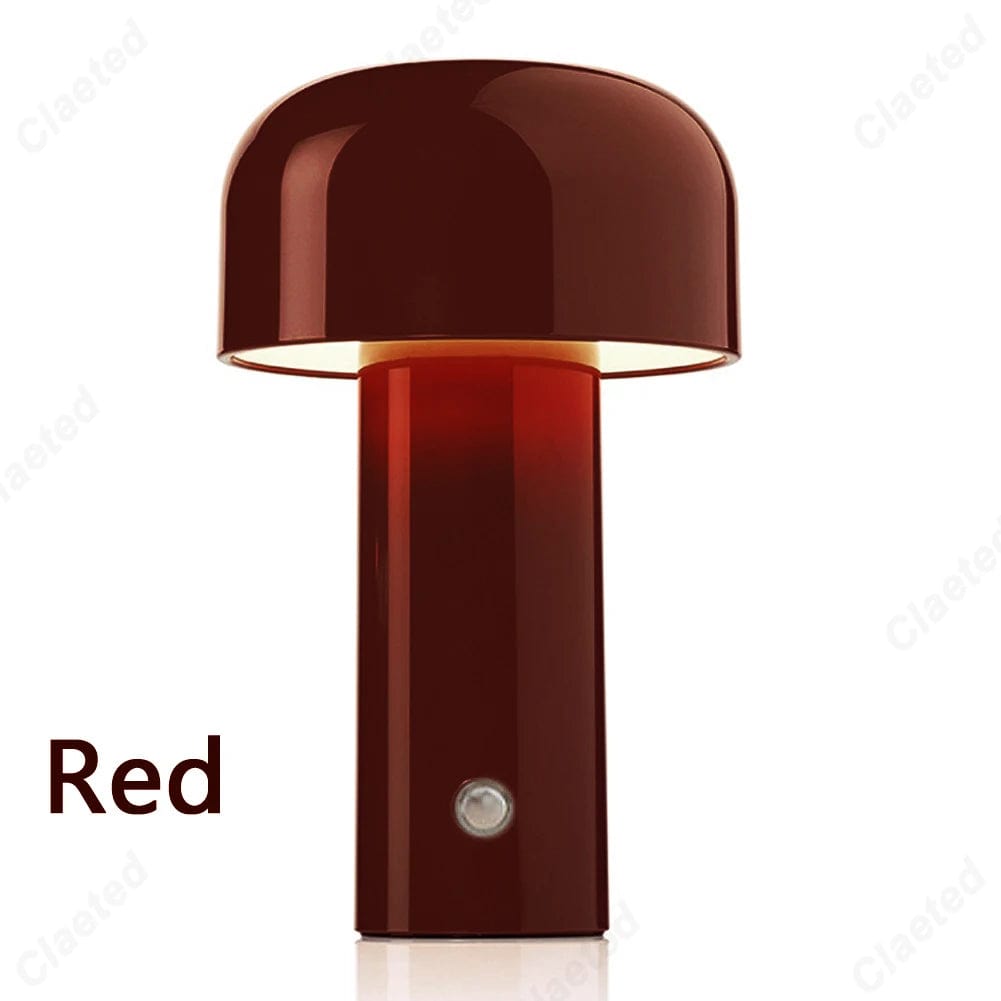 Lampe de chevet design Italien Rouge vin