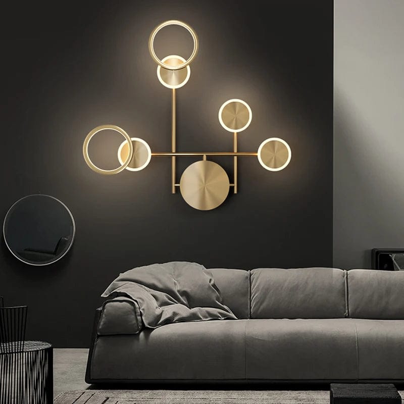 Lampe de chevet design luxe rond