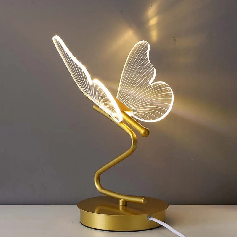 Lampe de chevet design papillon