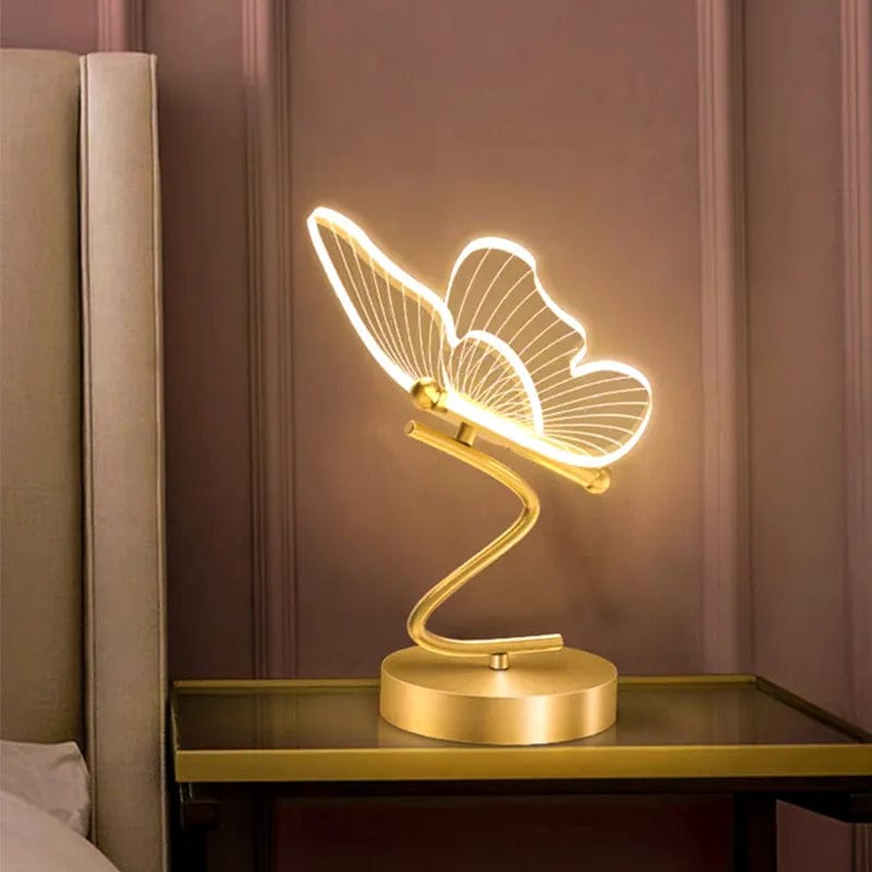 Lampe de chevet design papillon