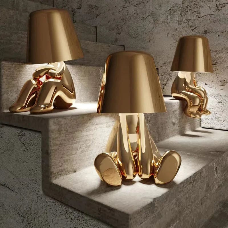 Lampes en forme de bonhomme assis