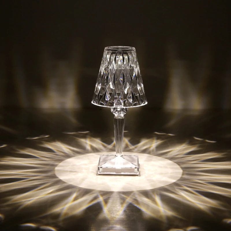 Lampe de chevet en cristal