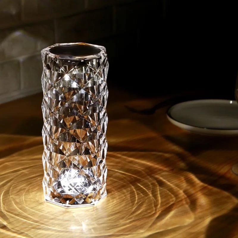 Lampe de chevet en cristal Pilier