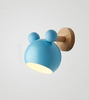 Lampe de chevet enfant mickey Bleu