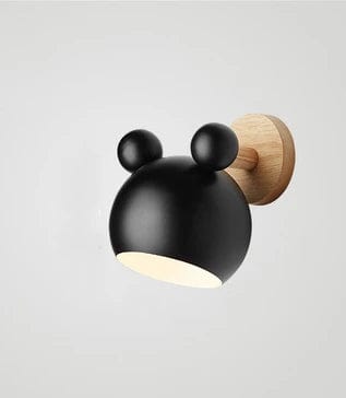 Lampe de chevet enfant mickey Noir