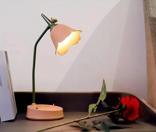 Lampe de chevet fleur rechargeable