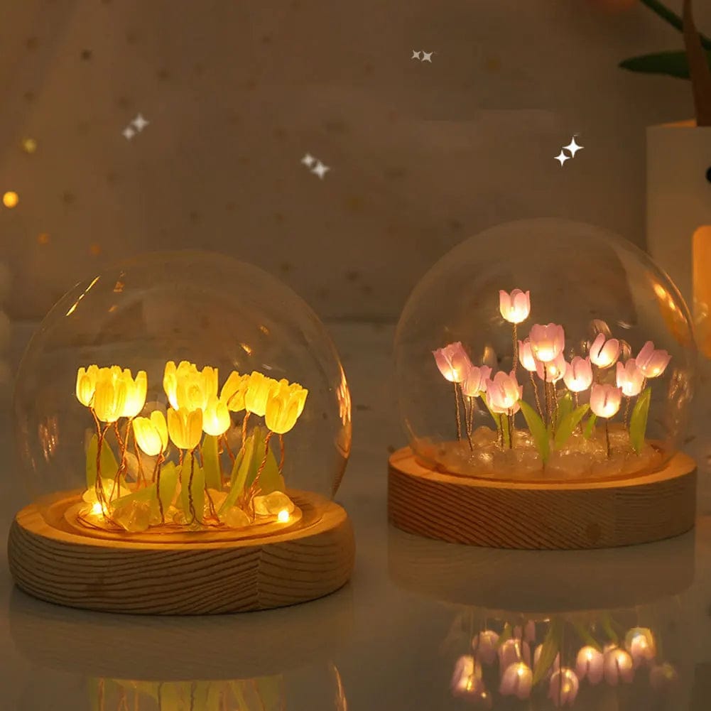 Lampe de chevet fleurs