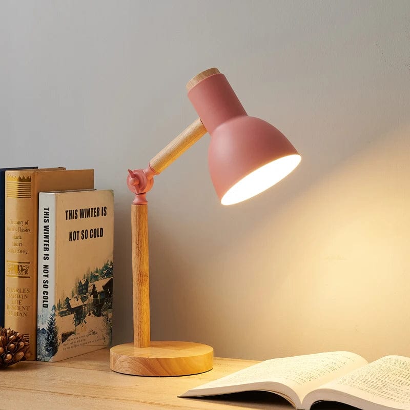 Lampe de chevet industrielle sur pied Rose