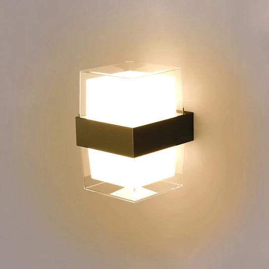 Lampe de chevet LED carrée