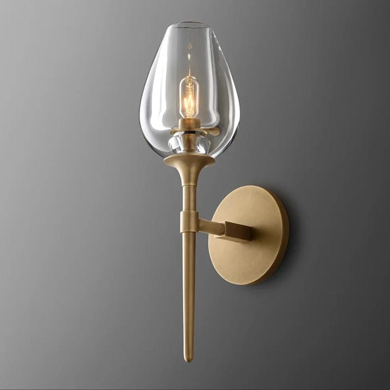 Lampe de chevet luxe en verre Petite