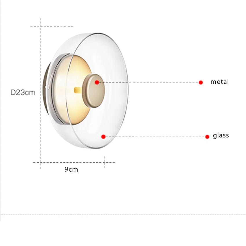 Lampe de chevet murale années 80 B / Lumière chaude (2700-3500K)