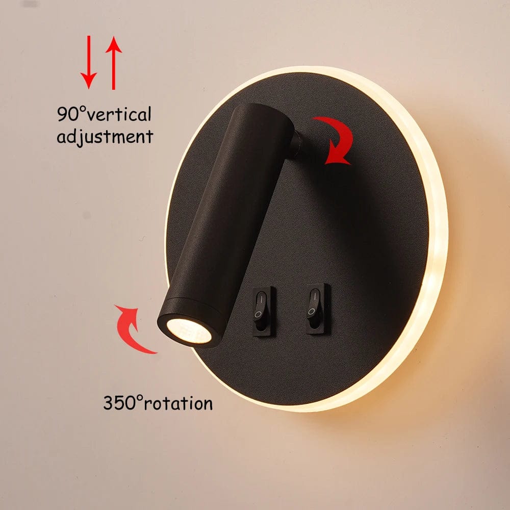 Lampe de chevet murale avec interrupteur