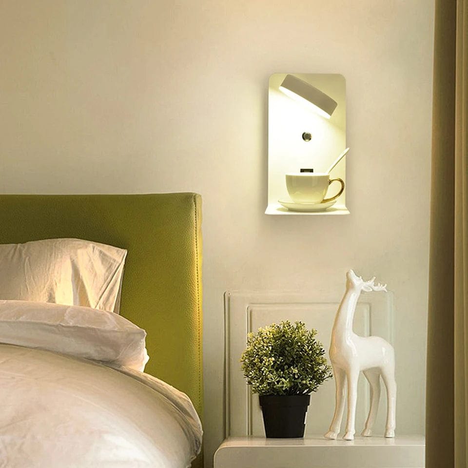 Lampe de chevet murale avec interrupteur