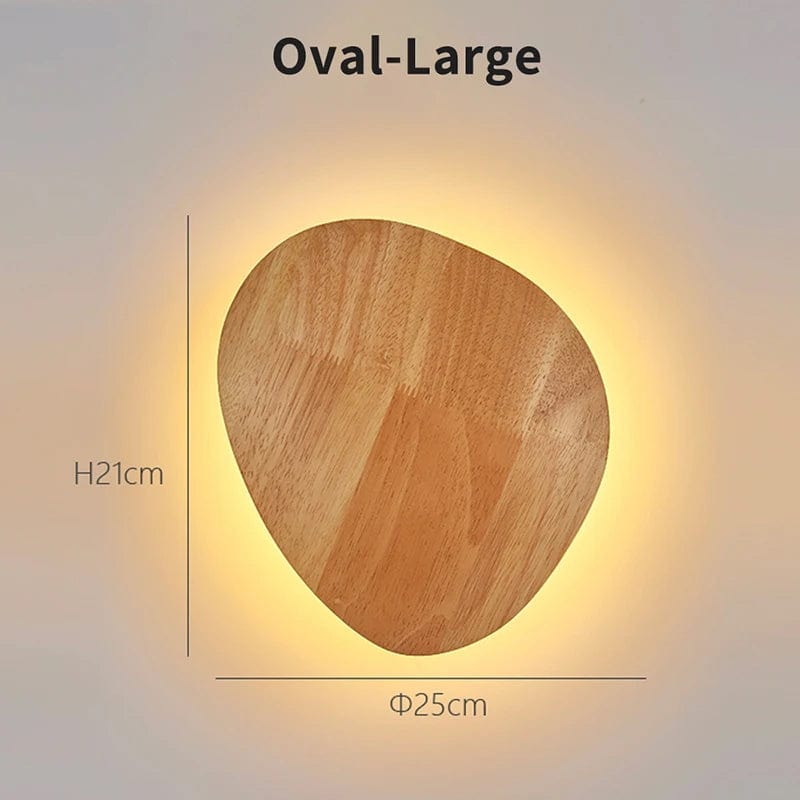 Lampe de chevet murale forme ronde ovale - 12W