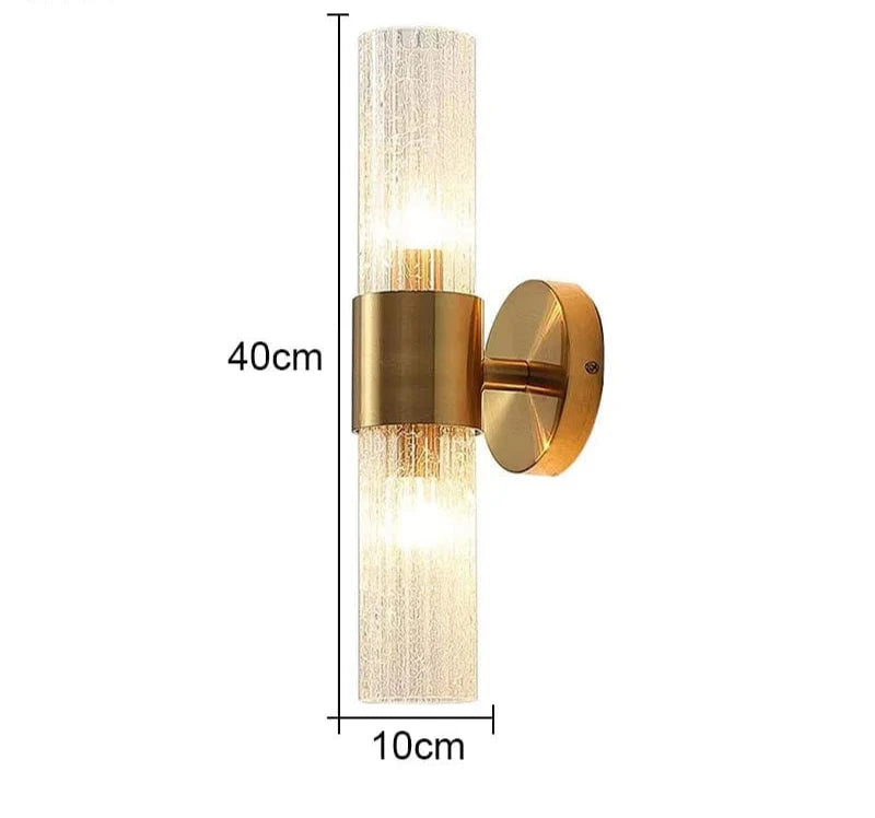 Lampe de chevet murale lampe cristal Réglable 2 couleurs