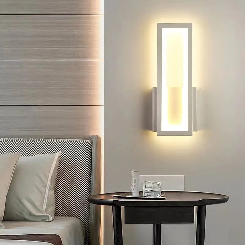 Lampe de chevet murale LED rectangle