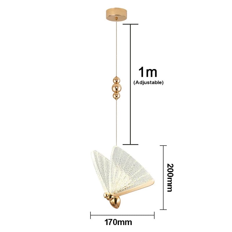 Lampe de chevet murale libellule Modèle 7 petit / Lumière chaude