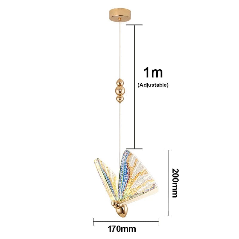 Lampe de chevet murale libellule Modèle 8 petit / Lumière chaude