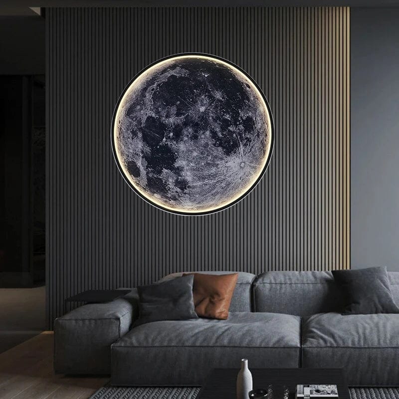 Lampe de chevet murale lune 40cm