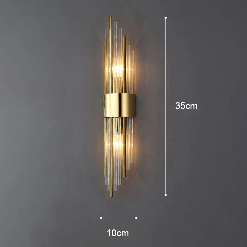 Lampe de chevet murale luxe Modèle A 35cm Or / Lumière chaude (2700-3500K)