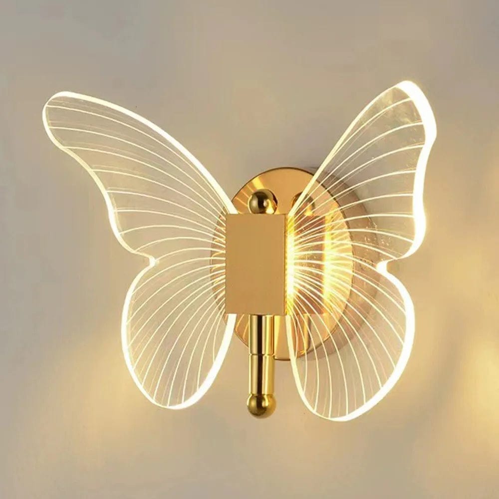 Lampe de chevet murale papillon 3D