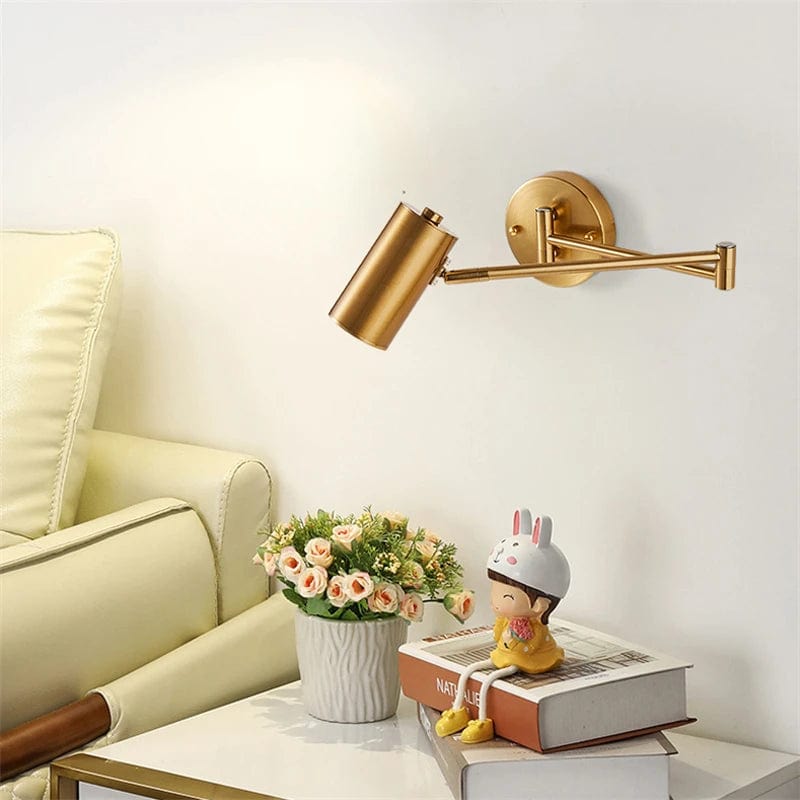 Lampe de chevet murale pliable