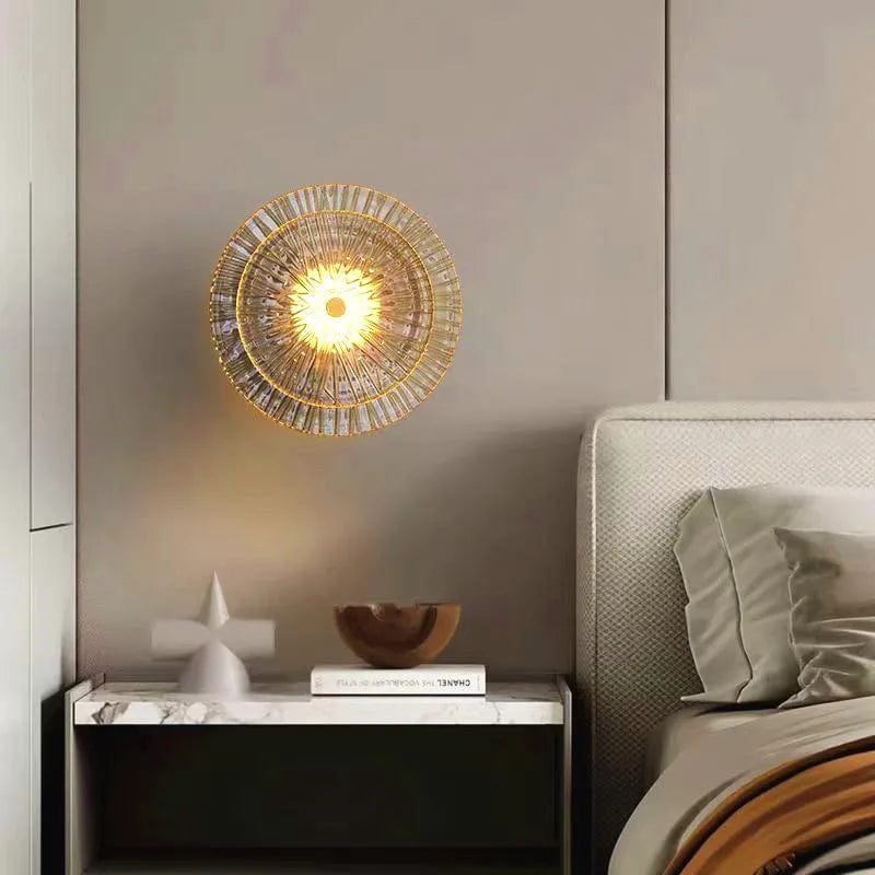 Lampe de chevet murale soleil minimaliste