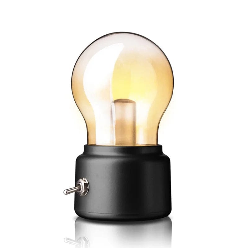 Lampe de chevet portable Noir