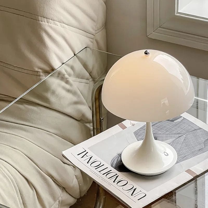 Lampe de chevet rétro forme de champignon