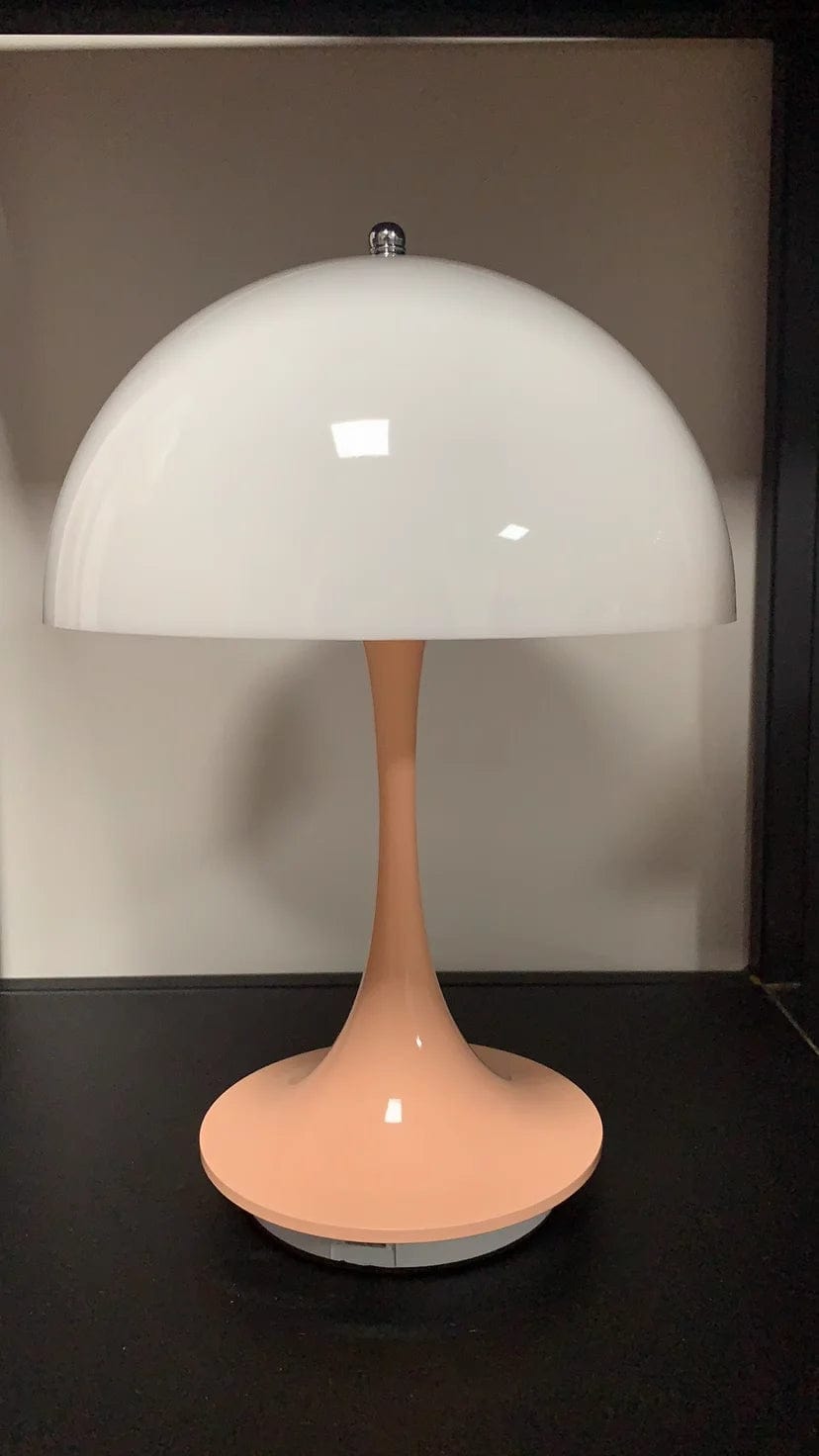 Lampe de chevet rétro forme de champignon Rose