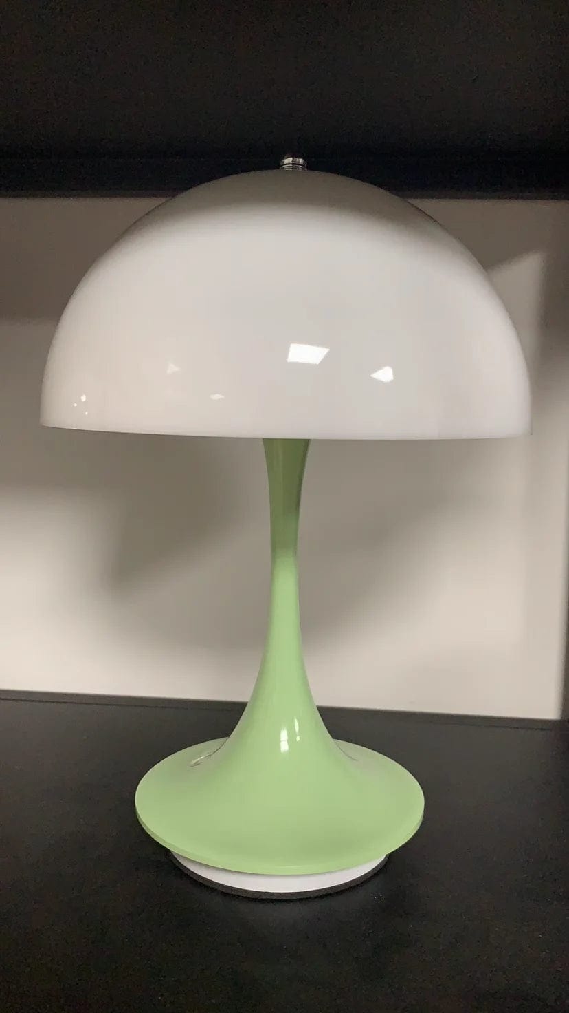 Lampe de chevet rétro forme de champignon Vert