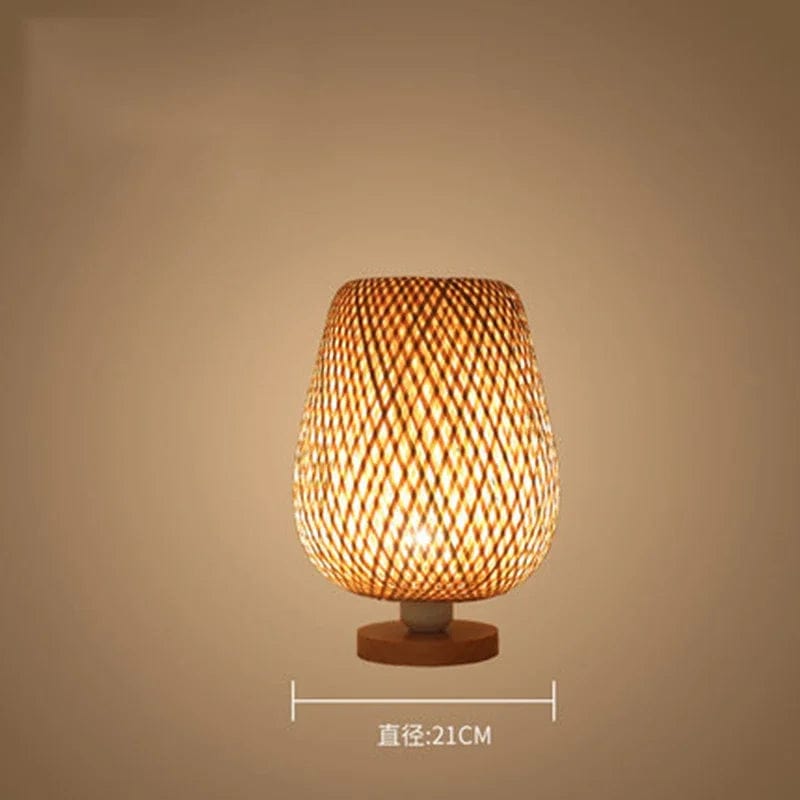 Lampe de chevet rotin Modèle A petit