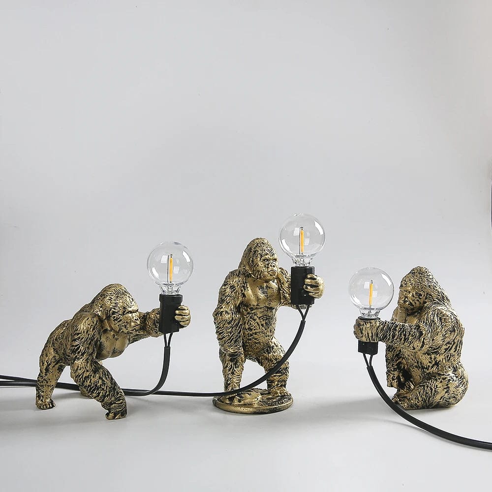 Lampe de chevet singe en différentes positions au choix