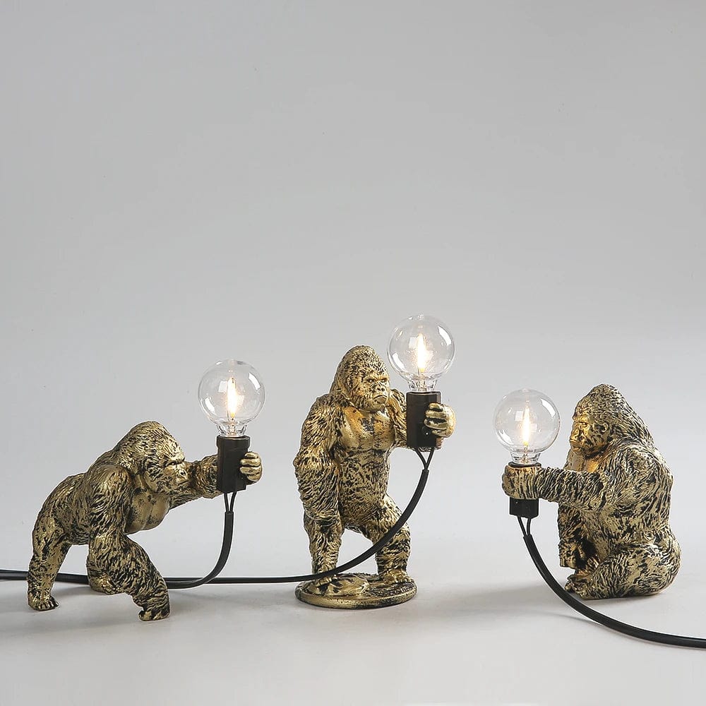 Lampe de chevet singe en différentes positions au choix